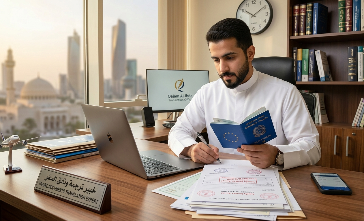 ترجمة اوراق السفر