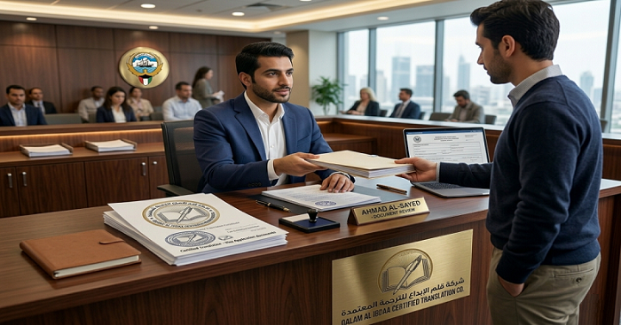مكتب قلم الإبداع - ترجمة معتمدة لأوراق السفر والفيزا في الكويت 2026