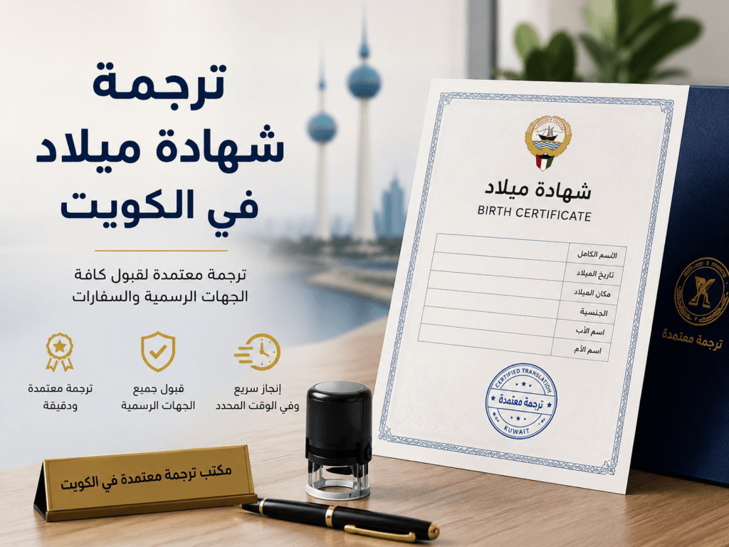 ترجمة شهادة ميلاد